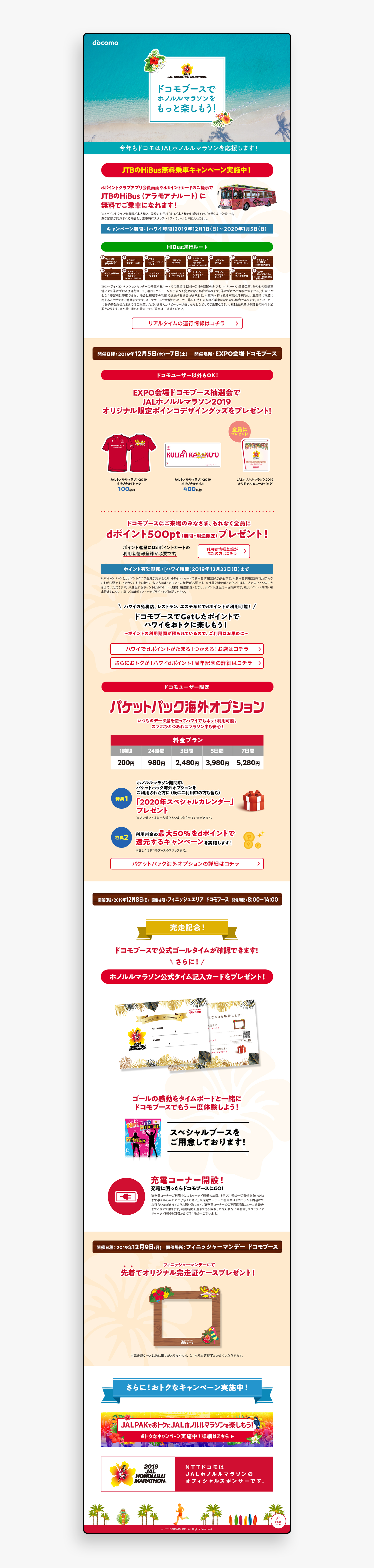 Honolulu Marathon × docomo